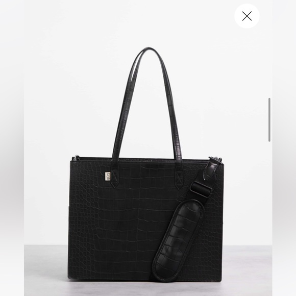 BIES The Work Tote in Black Croc. LIKE NEW. sturdy, fashionable& professional - Picture 7 of 8